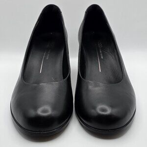 Ecco Black Leather Structured Pumps Size 40/9-9.5US - New, No Box
